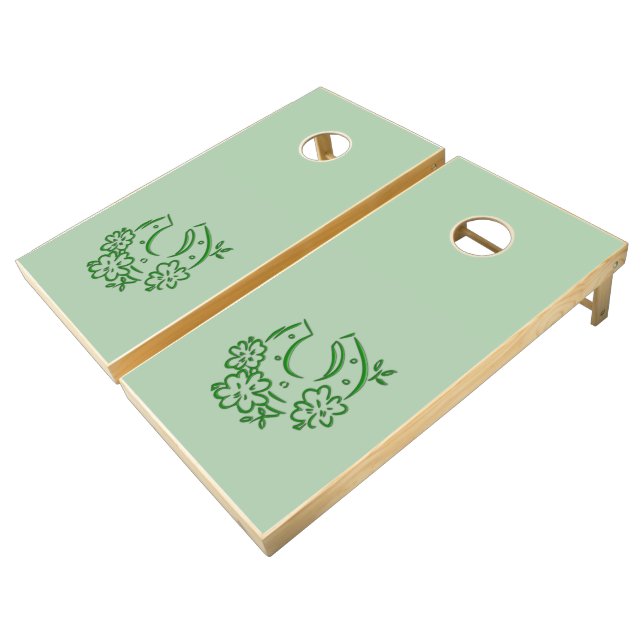 Irish Horseshoe Cornhole Set (Angled)
