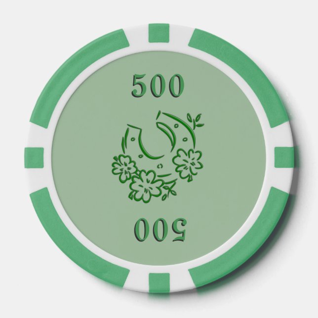 Irish Horseshoe Poker Chips (Front)