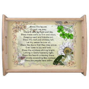 Irish House Blessing tray