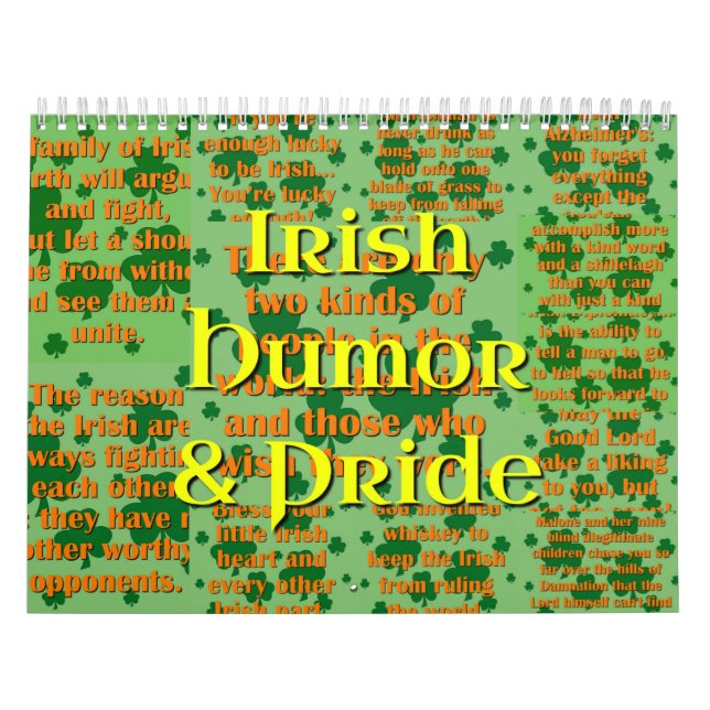 Irish Humor & Pride Calendar (Cover)