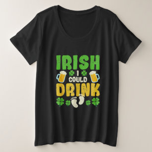  St Patricks Day Plus Size Shirt Women 3X Casual