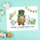 Irish I Could Kiss You | St. Patrick's Quarantine Postcard<br><div class="desc">For the person you love, our custom postcards are the card to give. For those of us fortunate enough to have someone to love, a postcard is a simple way to show just how much love we actually have for them. It allows for a meaningful and deep heartfelt message to...</div>