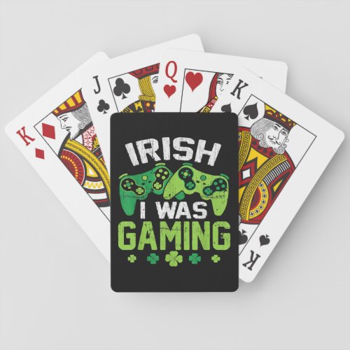 Irish I Was Gaming Playing Cards