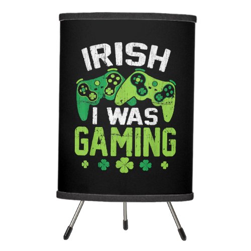 Irish I Was Gaming Tripod Lamp