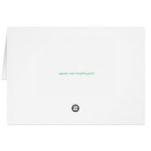 Irish image for Birthday greeting card (Back Horizontal)