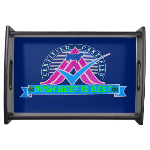 Irish image for Small Serving Tray, Black Tray