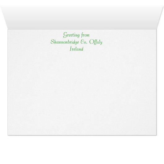 Irish Images greeting card (Inside Horizontal (Bottom))