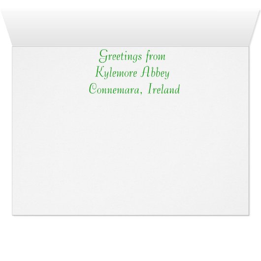 Irish Images greeting card (Inside Horizontal (Bottom))
