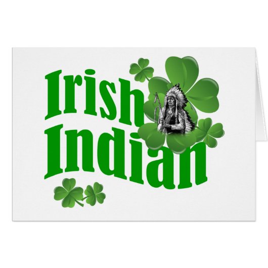 Irish indian cards (Front Horizontal)