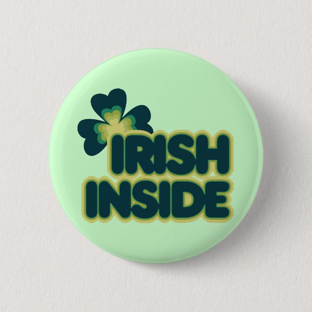 Irish Inside Pinback Button (Front)