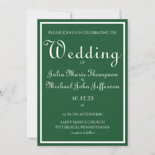 Irish Inspired Invitation