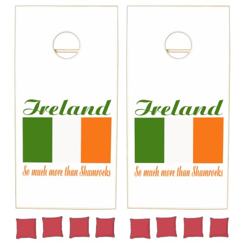Irish Ireland Flag Cornhole Set