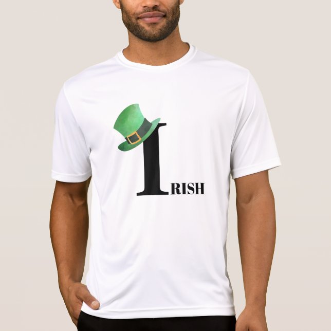 *~* IRISH IRELAND Leprechaun Hat  White T-Shirt (Front)