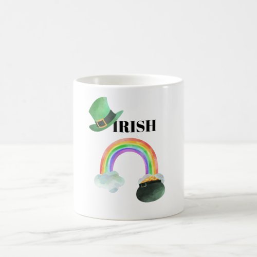  IRISH IRELAND Patriot Rainbow Pot of Gold Coffee Mug