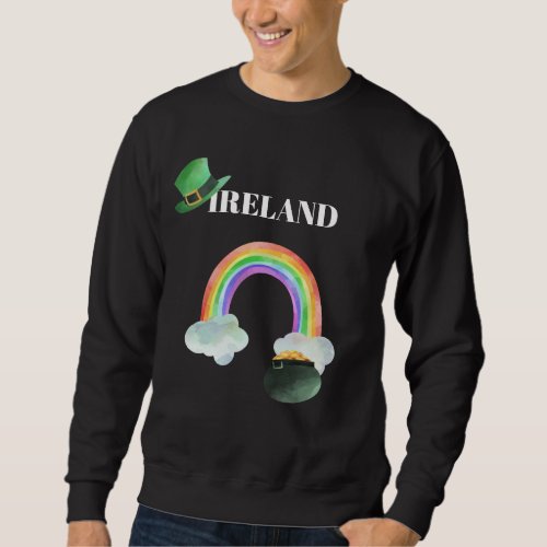  IRISH IRELAND Rainbow Pot of Gold MAN T_Shirt Sweatshirt
