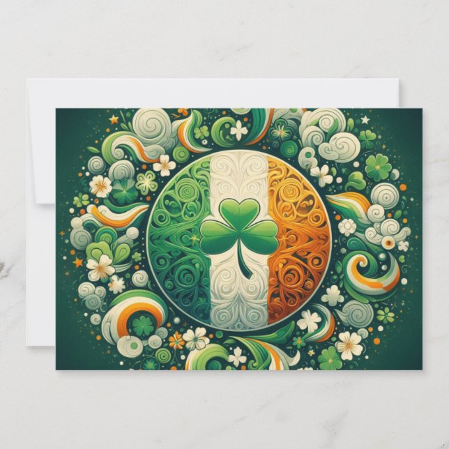 Irish/Ireland Saint Patrick's day  Holiday Card (Front)