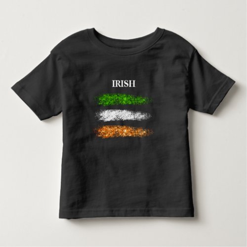  IRISH IRELAND Simple Abstract Flag Toddler  Toddler T_shirt