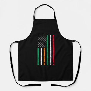 Irish Italian American Flag Ireland Italy ST PATRI Apron