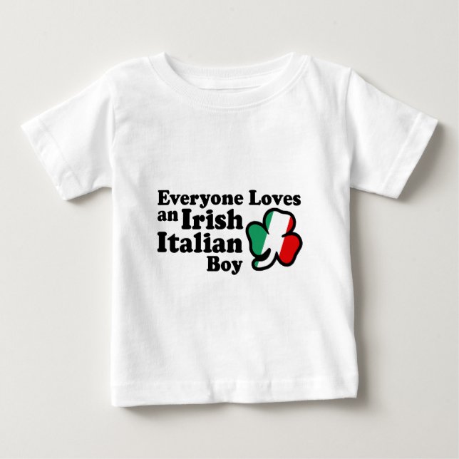 Irish Italian Boy Baby T-Shirt (Front)