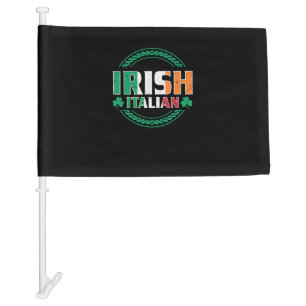 Irish Italian Flag Half Irish Half Italian St Patr