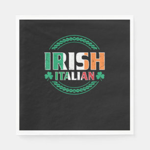 Irish Italian Flag Half Irish Half Italian St Patr Napkins