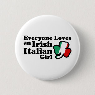 Irish Italian Girl Button