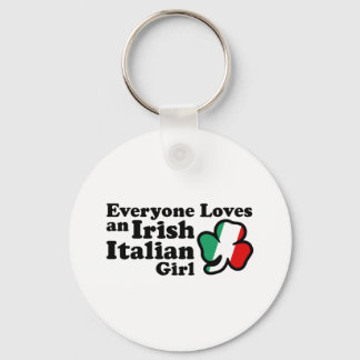 Irish Italian Girl Keychain