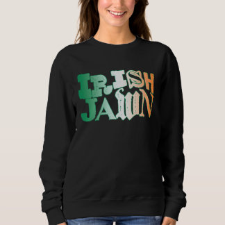 Irish Jawn Philly St Patrick s Day Wavy Irish Flag Sweatshirt