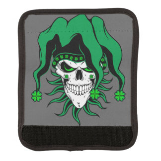 Irish Jester Skull Luggage Handle Wrap