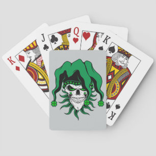 Irish Jester Skull Poker Cards