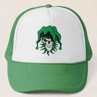 Irish Jester Skull Trucker Hat