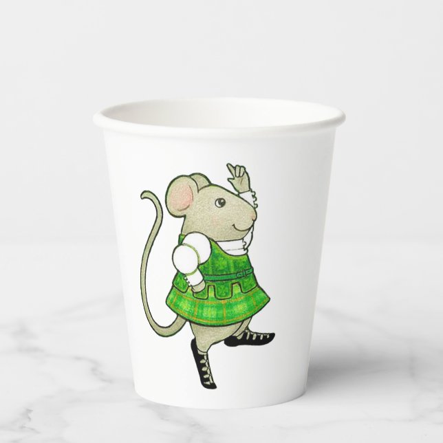 IRISH JIG MOUSE Paper Cups (Front)