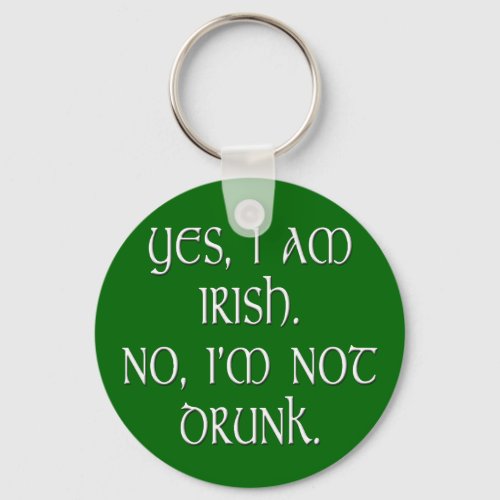 Irish joke funny anti_stereotype keychain