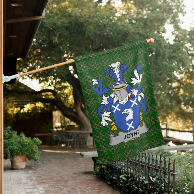  Irish Joynt Coat of Arms Family Crest Ireland House Flag (In SItu)