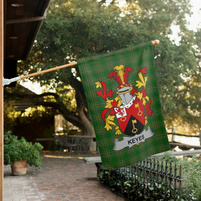  Irish Keyes Coat of Arms Family Crest Ireland House Flag (In SItu)