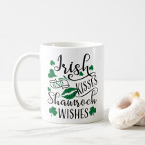 Irish Kisses and Shamrock Wishes Coffee Mug