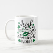 Irish Kisses and Shamrock Wishes Coffee Mug (Left)