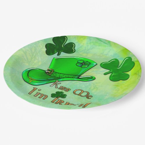 Irish Kisses St Patricks PARTY GATHERING Paper Plates