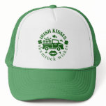 Irish kisses Truck with clovers St. Patricks Day Trucker Hat