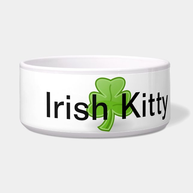 Irish Kitty Pet Dish (Right)