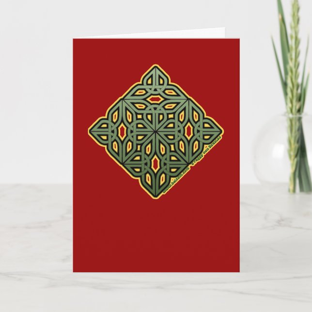 Irish Knotwork Christmas Card (Front)