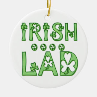 Irish Lad Ceramic Ornament