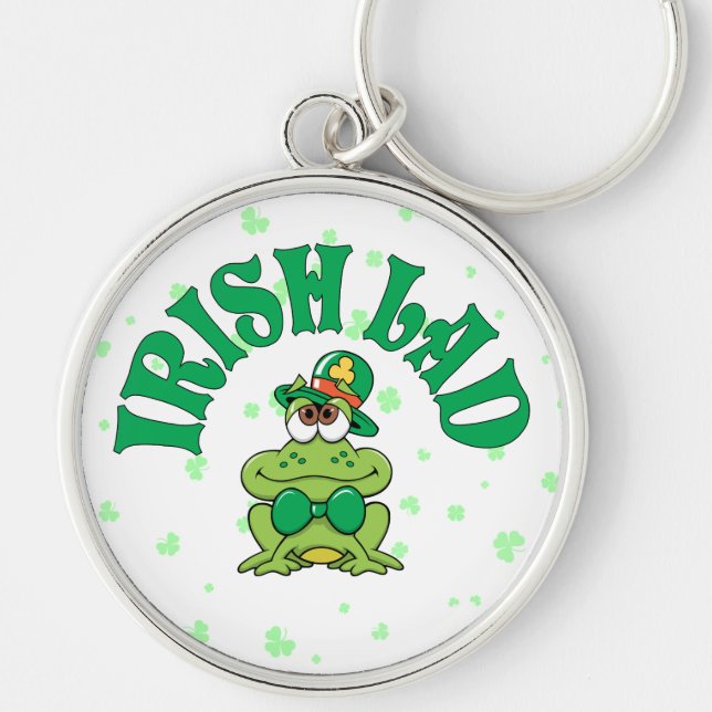 Irish Lad Frog Keychain (Front)