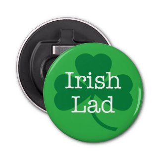 Irish Lad–Shamrock St. Patrick's Day Bottle Opener