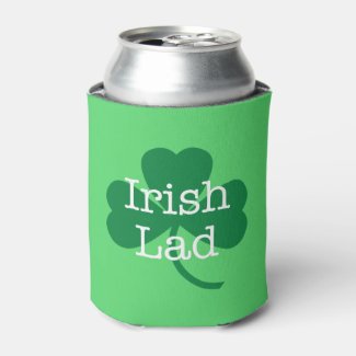 Irish Lad, St. Paddy's Day Shamrock Can Cooler