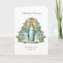 Irish Lady of Knock Virgin Mary Blue Floral Card