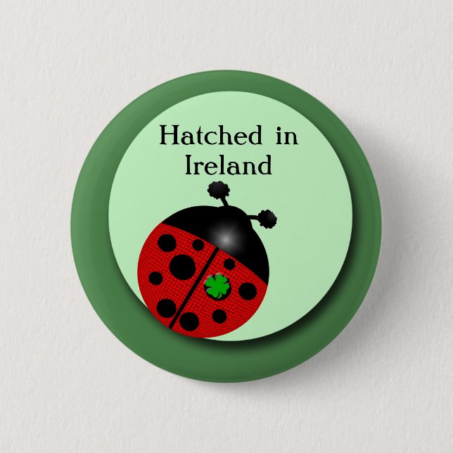 Irish Ladybug Button (Front)