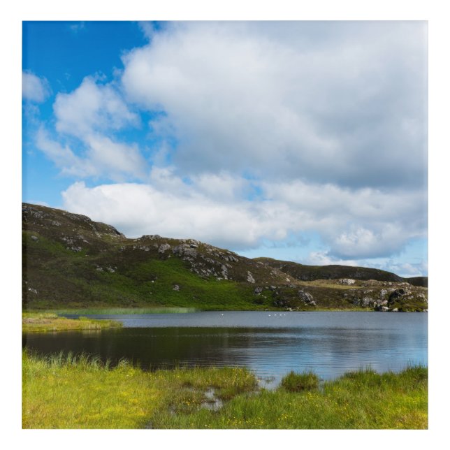 Irish lake scenic landscape Ireland view mountain Acrylic Print (Front)