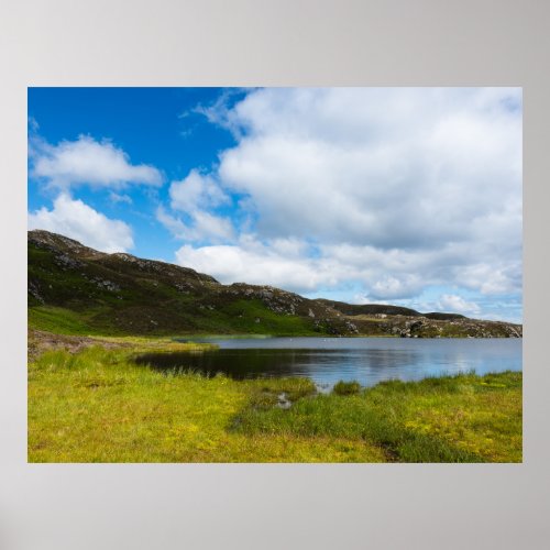 Irish lake scenic landscape Ireland view mountain Poster