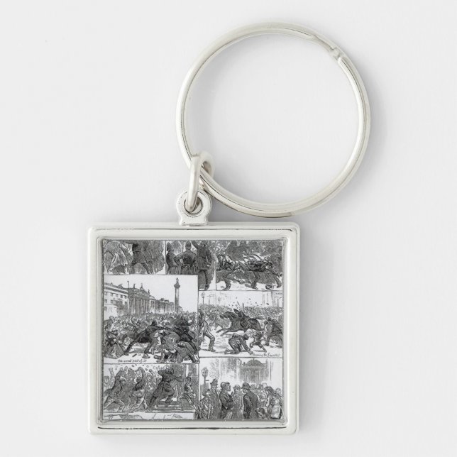 Irish Land League Agitation Keychain (Front)